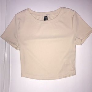 Very cute basic beige crop top